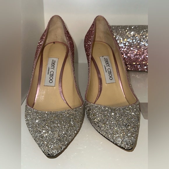 Jimmy choo romy 100 flamingo / platinum - Picture 2 of 4